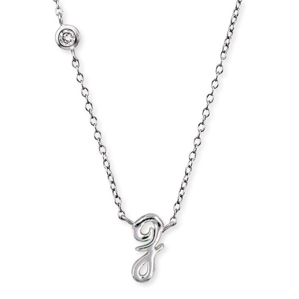 Angel Whisperer ERN-INITIAL-Z Pendant with Chain Letter Z Sterling Silver
