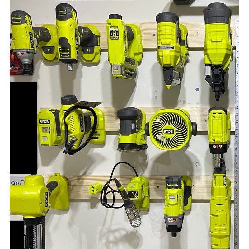 for Ryobi 18V Cordless -Tool & Battery Mounts Hangers Holders