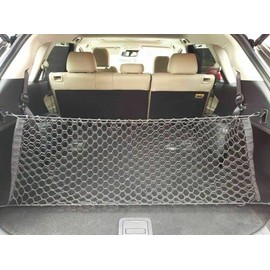 EACCESSORIES EA Trunk Organizer Cargo Net for INFINITI QX60 2022-2023 – Envelope Style Cargo Net for SUV- Premium Mesh Elastic Car Trunk Organizer Vehicle Carrier Storage-Compatible with INFINITI QX60