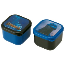 スケーター(Skater) 弁当箱 抗菌 ミニ シール容器 四角 保存 容器 小 130ml 2個セット ゴジラ 2004 MO1WAG-A