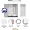 Manchester Mills Protect360° Satin Ribbon Hook Free Shower Curtain -