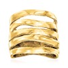 Ross-Simons 18kt Gold Over Sterling Multi-Row Ring. Size 10