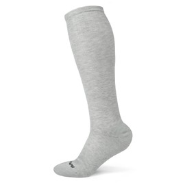 HAPIU Merino Wool Soft Compression Socks for Women & Men, 15-20 mmHg, Plus Size Knee High Stocking for Nurses, Pregnancy, Travel, Flight, Ash, Small-Medium