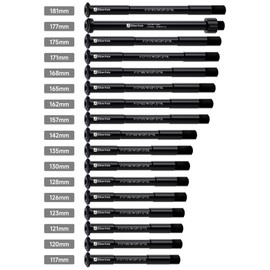 BiberAxle 12 mm Thru Axles for Bicycle Forks and Rear Bicycle Frame, Mountain Bike and Road Bikes, Aluminium Alloy Hub Adapter Axle (Thread Pitch: 1.5 mm/Length: 126 mm)