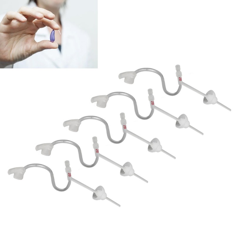 5pcs Sound Amplifier Tubes Single Layer Eartips Replacement Accessory Reduce