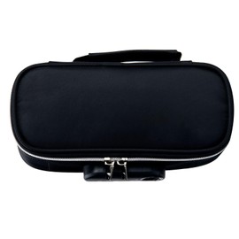 Dpofirs Portable Safe Box, Lockable Pencil Case, Security Case Lock Box, Locking Pencil Case Large Capacity, Mini Travel Safe Box, Portable Lock Box for School (Black)