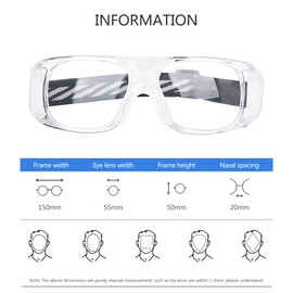 SooGree Gafas deportivas para hombres y mujeres, gafas de sol protectoras polarizadas deportivas para ciclismo (marco transparente almohadilla blanca), absorción de golpes antivaho con correa ajustable