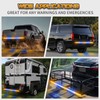 XRIDONSEN 60 inch Amber Blue Truck Tailgate Strobe Lights Strip