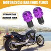 Partuto 2 Pcs Universal Motorcycle Bar Ends Plugs - Aluminum