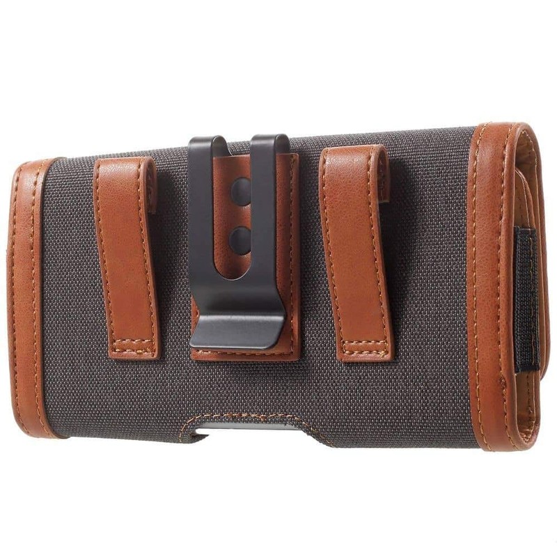DFV mobile - Holster Etui mit Horizontalem Metallen Gürtelschlaufen Case