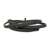 Stübben Rubber Reins Slimline 1/2 Inch with Bridle Hook Ebony
