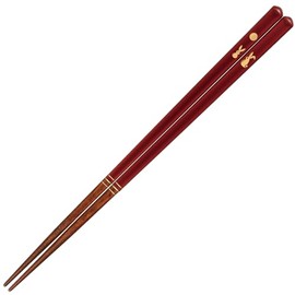 Sunlife H-06173 Chopsticks, Dishwasher-Safe, Adult, Short, 8.3 inches (21 cm), Rabbit, Red, Made in Japan