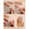 Yokilly 200 Pieces Replacement Nail Tips, Clear Nail Practice Hand