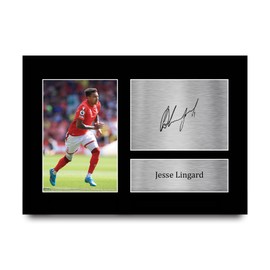 HWC Trading A4 Jesse Lingard Nottingham Forest Gifts Printed Signed Autograph Picture for Football Fans and Supporters - A4