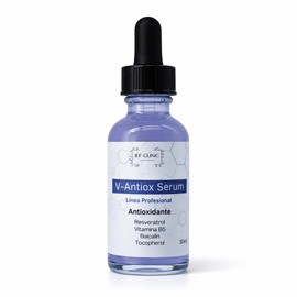 V-Antiox Serum Antioxidante Profesional, 30ml, con Resveratrol, Vitamina B5 Uso diario en casa o en Cabina Spa