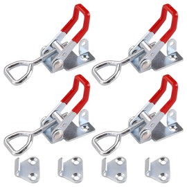 GH-4003 Stainless Steel Toggle Latch, Box Closure, Toggle Lever Tensioner, Lever Lock, Hold Capacity Button Toggle Latch (600 kgf), Pack of 4