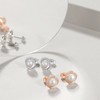 ZHOU LIU FU 925 Silver Earrings for Women, Pearl Stud