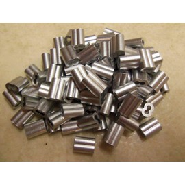 Montree Shop 300 3/32 Aluminum Double Ferrules Sleeves Traps Trapping Snares (300 Pack)