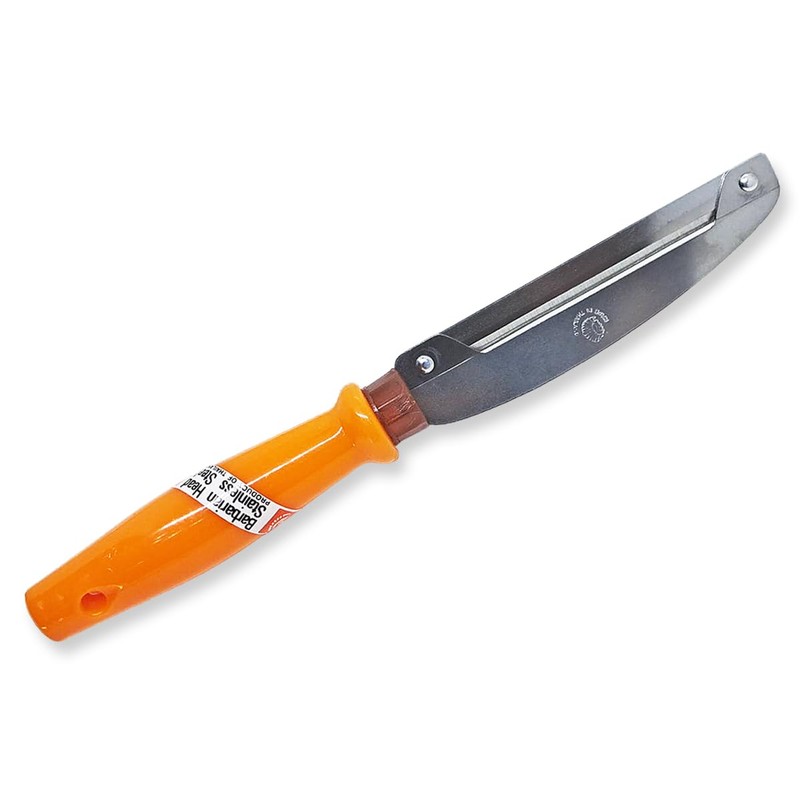 WitnyStore Kitchen Tool 8½" Long Orange Plastic Handle Stainless Steel