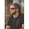 Birdz Eyewear Oriole Padded Motorcycle Riding Sunglasses Black Frame with