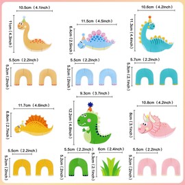 Blumomon 36Pcs Stereoscopic Dinosaur Table Centerpiece Decoration Dinosaur Theme Party Baby Shower、Birthday Party Supplies
