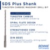 10 Pack Of - 7mm x 210mm Long SDS Plus