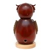 Dekohelden24 Beautiful Wooden Incense Figurine Owl Brown L/W/H: 8 x