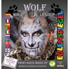 Eulenspiegel 204412 - Wolf Motif Set, 4 Colours, 1 Brush, 1 Set of Instructions (English language not guaranteed), for Approx. 40 Masks, Carnival, Theme Party