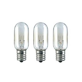 GULUANT 3 Pack Replacement 40 Watt 130 Volt Microwave Light Bulb for WB36X10003 Model 2,000hrs E17 Intermediate Screw in (3'' Length x 1'' Diameter)