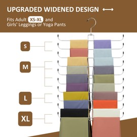 ZEDODIER Legging Hanger, Legging Organizer for Closet, Holds 20 Leggings