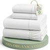 LANE LINEN 100% Organic Cotton Bed Sheets King Size, Fully
