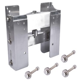 Adjustable 4'' Set Back Jack Plate Manual Power Lift Transom Outboard Boat Motor Replacement for Outboard Boat Motors GELUOXI