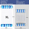 FindUWill 2 Pack Fabric Water Swimming Pool Floats Hammock, XL,