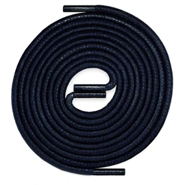 Laccico Finest Waxed Laces – Diameter 2.5 mm – 34 Colours – 45 to 150 cm Premium Grandson – Strong Round Shoe Laces Shoelaces – /100% Cotton Waxed, blue, 90 cm