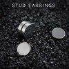 WAINIS 12 Pairs Stainless Steel Non Pierced Magnetic Earrings for