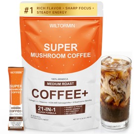 Mushroom Coffee with Collagen & Adaptogens for Focus & Energy