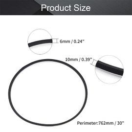 Othmro M-30 Drive V Belt Inner Perimeter Industrial Drive Belt Rubber 30" Lawn Mower Belt Drive for Replacement, Upper Gear, Triangle, Rubber, Lawn, Industrial Deck