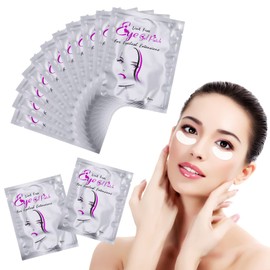 Fanshiontide 50 Pairs Eye Pads for Eyelash Extension, Eyelash Pads, Hydrogel Eye Pads, Eye Gel Patches for Eyelash Extensions, Eye Eyelashes
