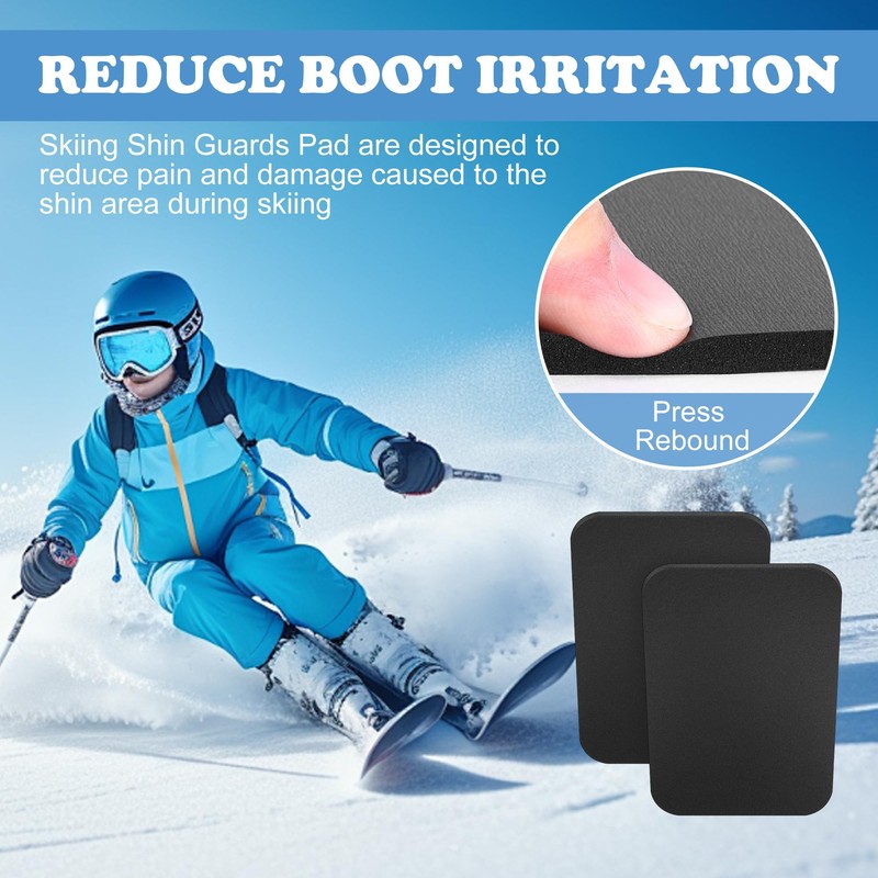Shupakul 2 Pcs Snowboard Shin Pads-5 MM Thick Foam Ski