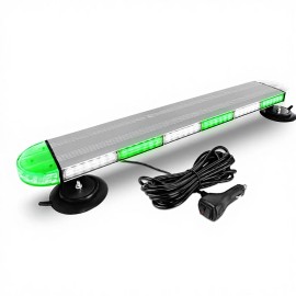 31 Inch Low Profile Rooftop Emergency Strobe Lightbar Full Aluminum Flashing Safety Warning Traffic Advisor for OLIVERLight Color: Amber, Rated Power: 130, Beam Angle: Spot