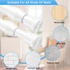 QINGYUN 4 Pack Small Tension Rod 12 to 19 Inch