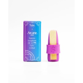 Syos Arcane Soprano Saxophone Reeds Strength 3.0 - Easy to Control Soprano 3 Sax Reeds for a Warm and Rich Sound - Unfiled Reeds for Your Soprano Sax Mouthpiece - Box of 5 Reeds