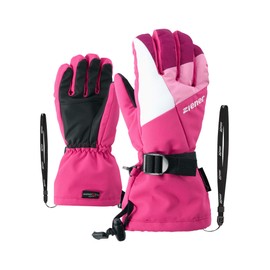 Ziener Children's LANI GTX glove junior ski gloves, pink blossom, 7.5 (XL)