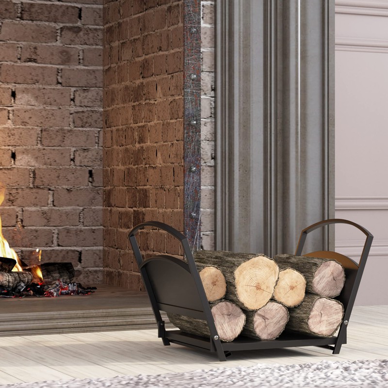 Fire Beauty Fireplace Log Holder Folding Firewood Rack,Stacking Rack,Storage Rack