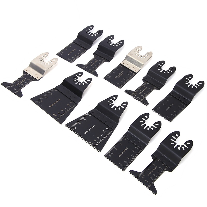 10Pcs Universal Saw Blade Oscillating Multi Tool High Carbon Steel
