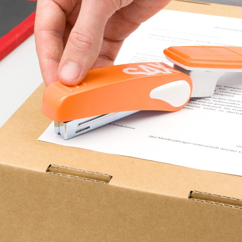 SAX Design Hefter 239, Bürohefter orange, 25 Blatt, Sax