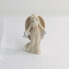 The Marbella Collection Porcelain Angel with Lavender Sash Figurine #15474