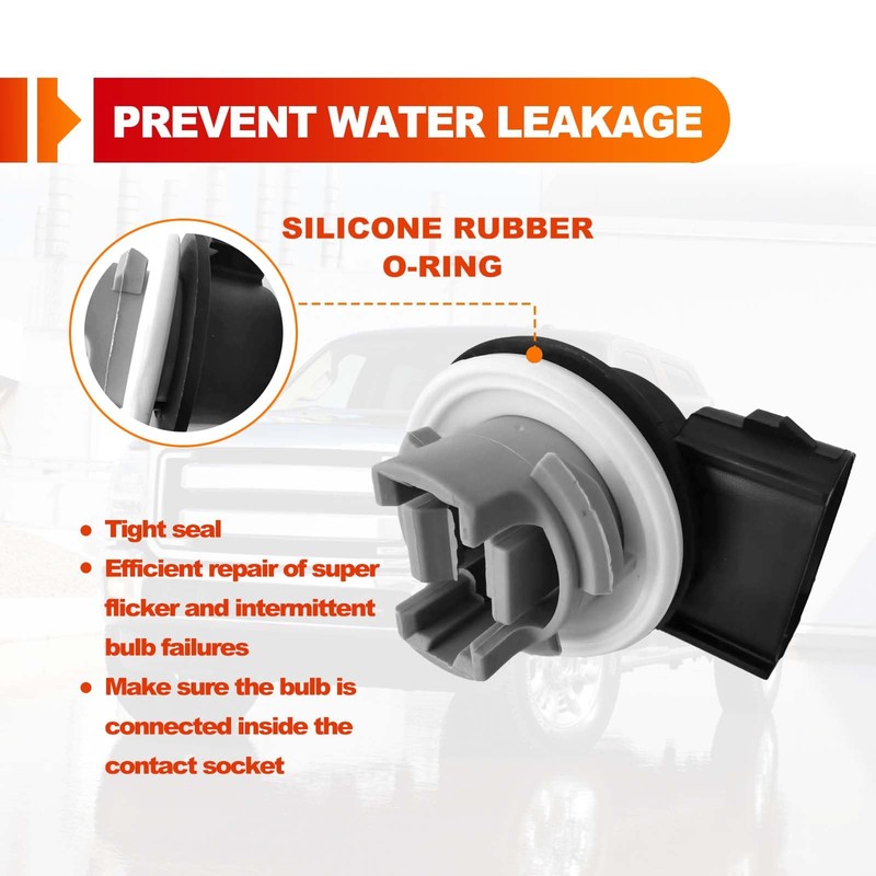 2pcs Turn Signal Light Bulb Socket Front Tail, Light Lamp