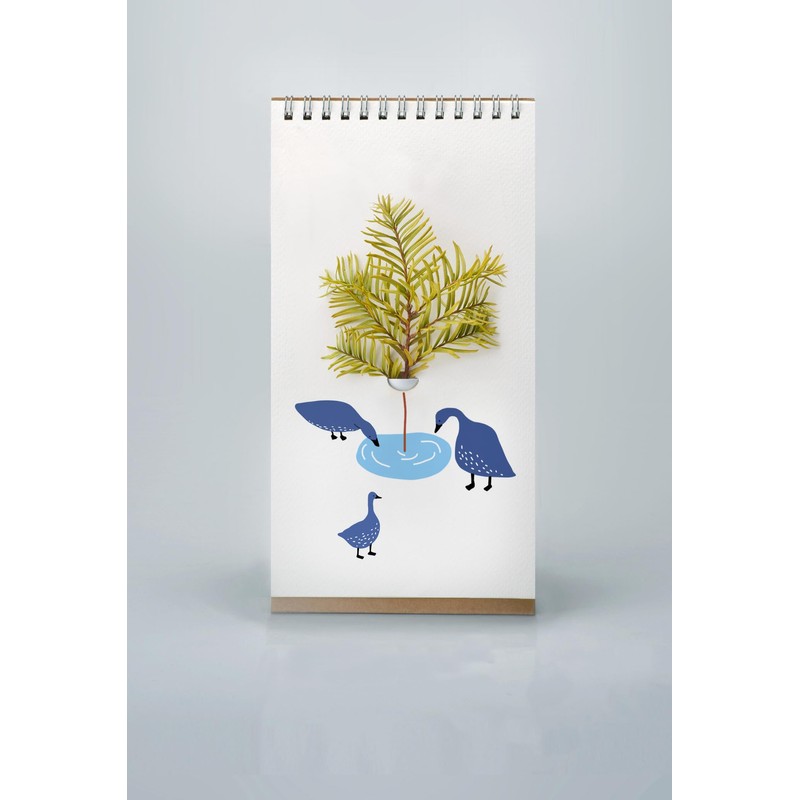 PLAYABLE ART Flip Vase - Tabletop Notebook-styled Vase for Flowers