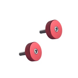 DEWHEL Aluminum 2Pcs Hard Top Forward Quick Removal Fastner Thumb Screw Set Compatible with Ford Bronco 6G-Door 4 Door 2021-Up Red